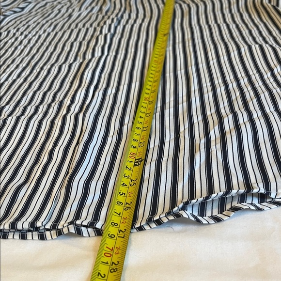 LOFT Striped Crossover Back Yoke Utility Blouse - Picture 13 of 16